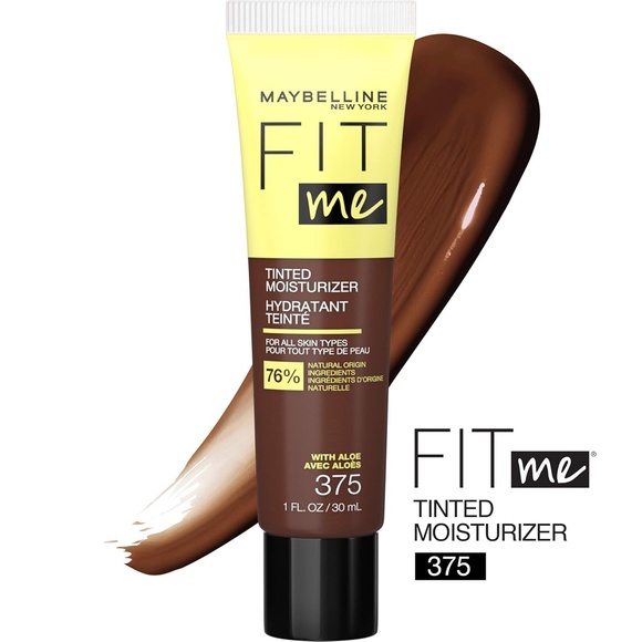 Maybelline Fit Me Tinted Moisturizer, Natural Coverage, Face Makeup, 375 - Picture 4 of 9